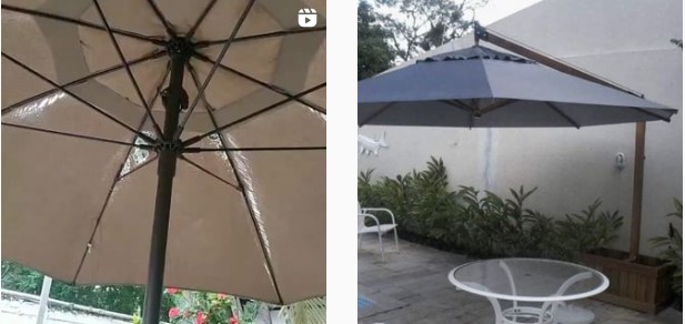 Troca de cobertura de ombrelones na Consolação / Reforma de cobertura de ombrelone em Higienópolis / Reforma de Ombrelone na Praça da na República